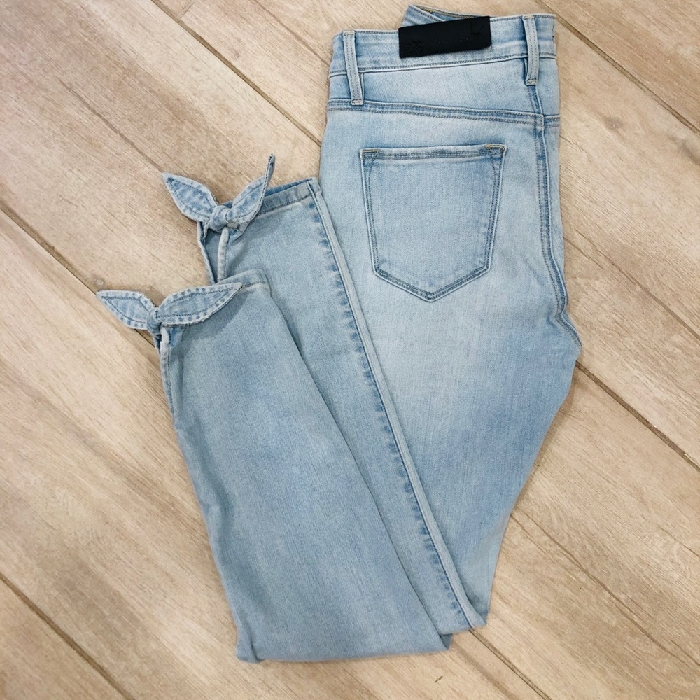 Sanctuary Robbie Ankle Tie Skinny Jeans Sz26